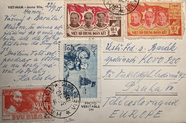 CP de Hanoi pour Prague octobre 1955