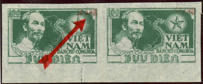 100d vert surchargé 10 dnh en rouge