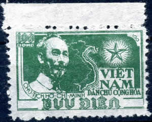 100dong vert dentelé