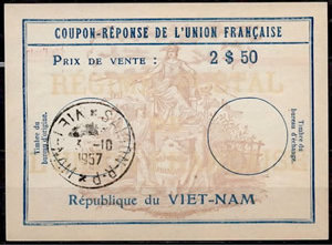 CR Union Française Republique du Vietnam 2$50