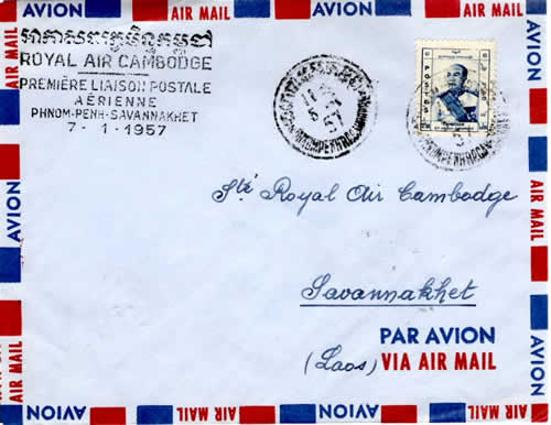 premier vol Phnom penh savannakhet