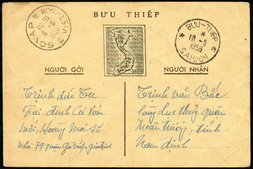 Carte Interzone du Sud vers le Nord