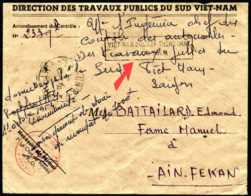 Lettre avec griffe vive la réunification