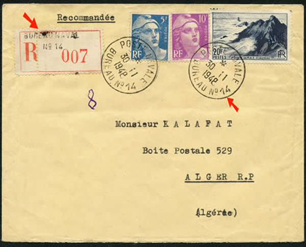 Haiphong lettre recommandée BN 14 petite griffe