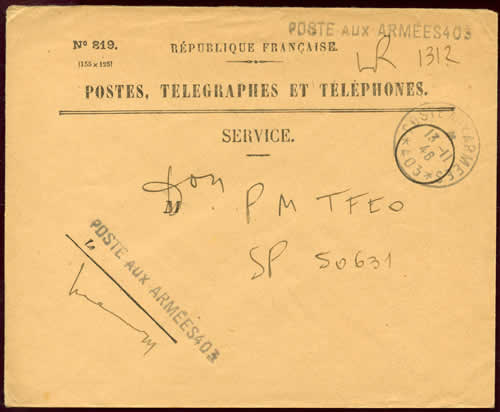 BPM 403 sur LR de service