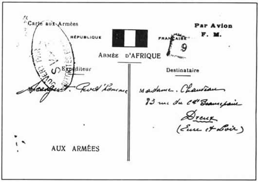 CP Armée d'Afrique type M