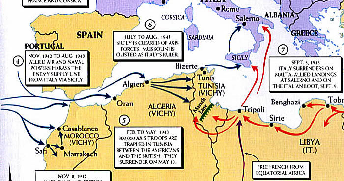 Opérations en AFN 1942-1943
