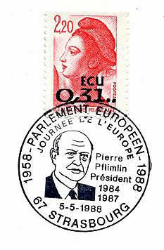 Pflimlin, Président du Parlement Européen