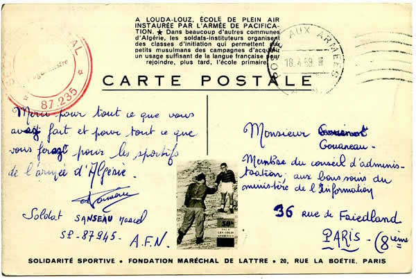 Carte fondation De Lattre