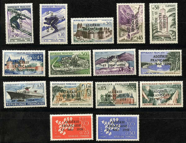 3ème série 15 timbres